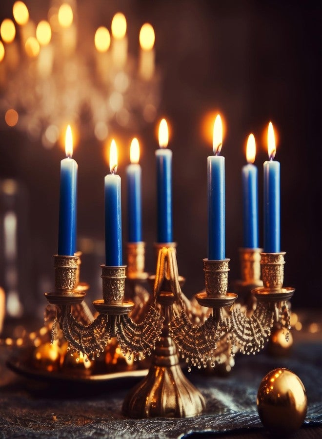 Yiflyer 10 Inch Navy-Blue Taper Candles for Religious and Spiritual Settings, 10 Pack Unscented Candlesticks for Holiday, Seasonal Celebration and Home Decoration - Image 3